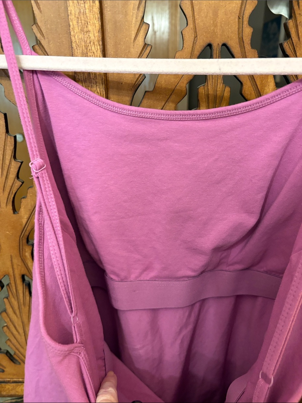 Built in Bra Everyday Pinky Lilac Spaghetti Strap Camisole - Picture 3 of 6